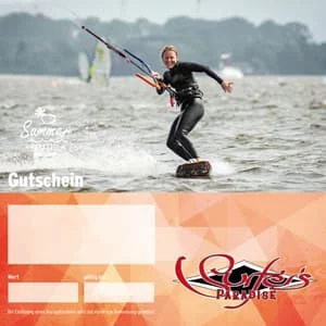 Gutschein zum Kitekurs, Windsurfkurs, Segelkurs und SUP Kurs